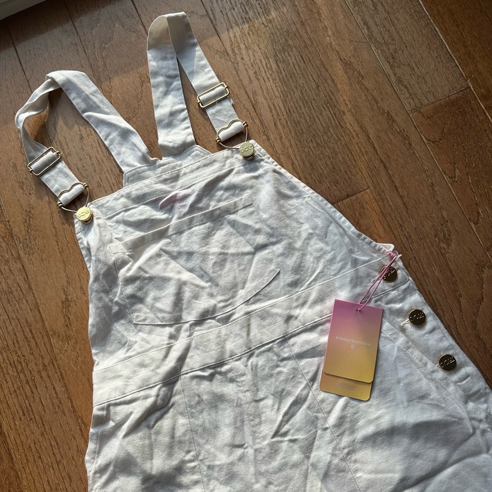 Target x Stoney Clover Brand New (NWT) Linen Blend Overall - White - Picture 7 of 10